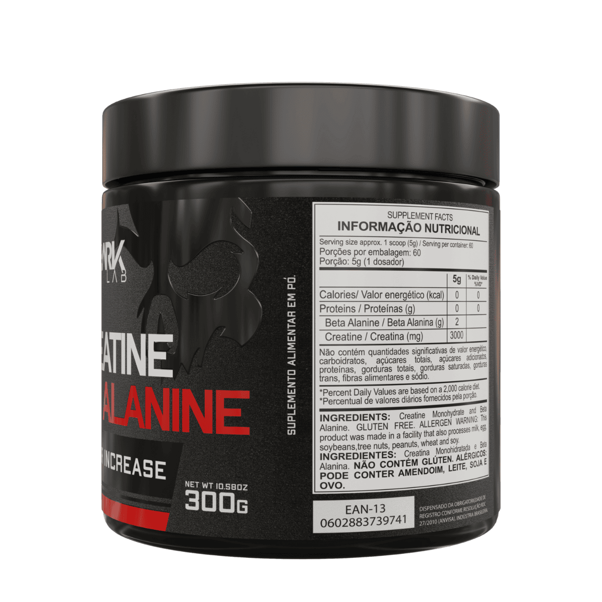 Creatina e Beta Alanina 300g | Dark lab