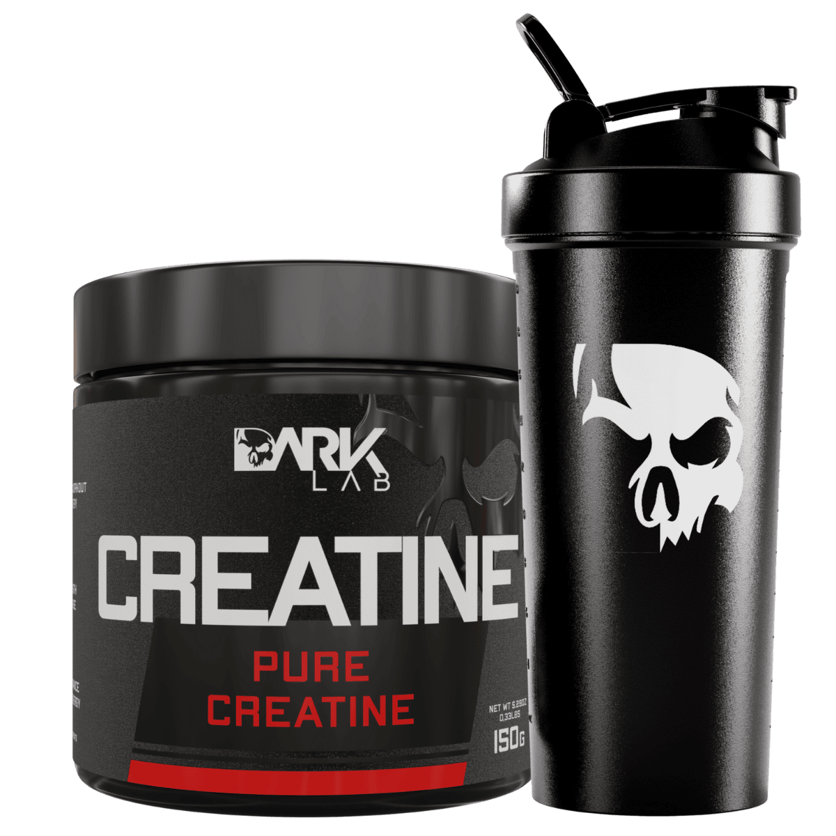 Kit Creatina Pura + Coqueteleira 700ml Dark lab