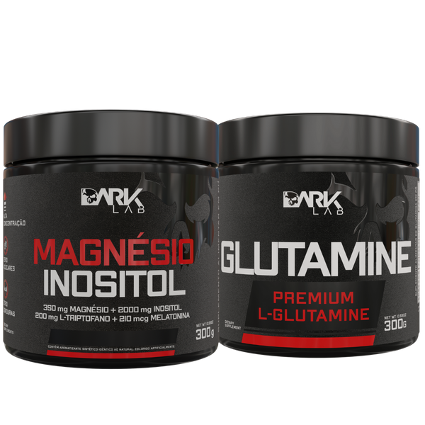 Kit Magnésio Inositol + L-Glutamine Dark Lab