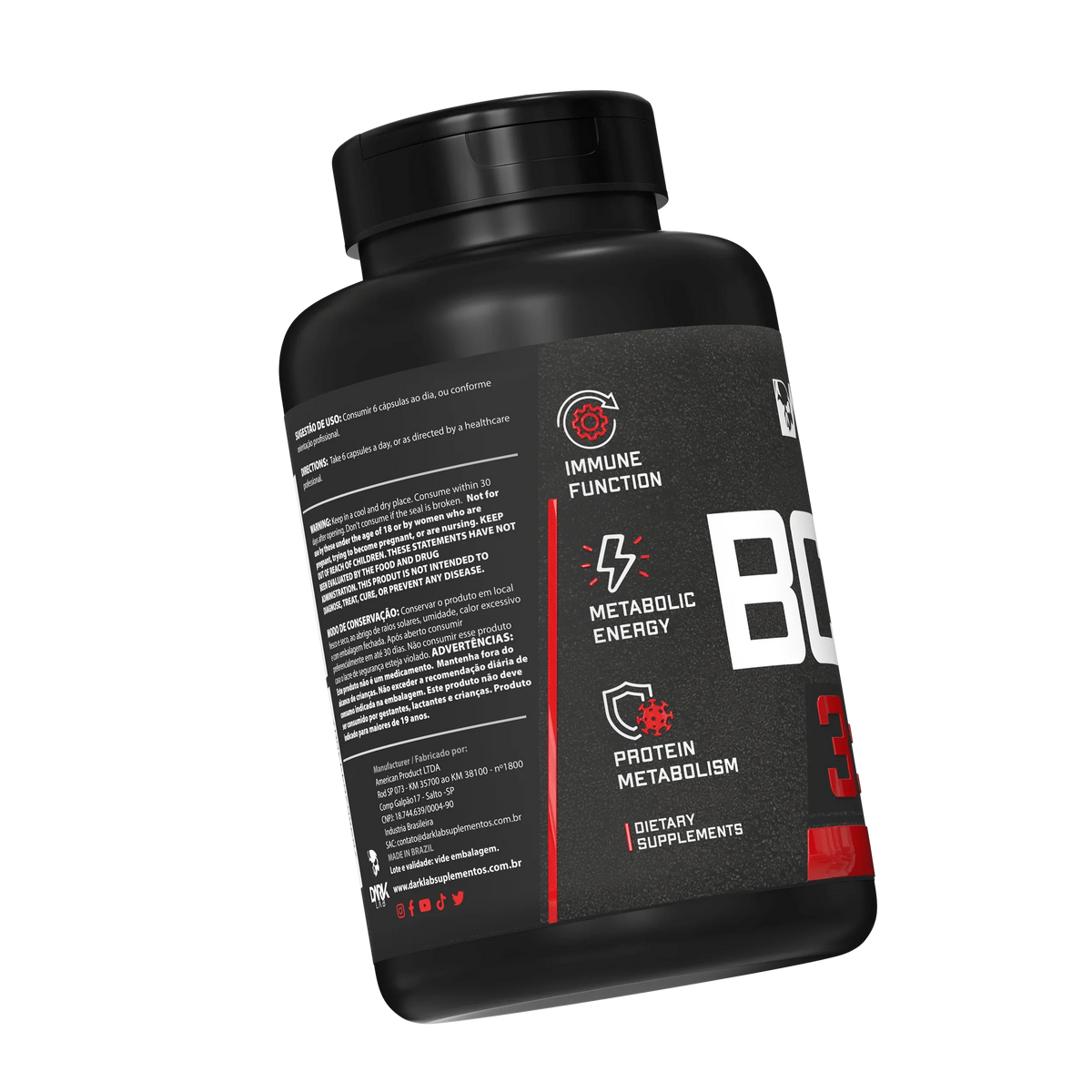 BCAA 3:1:1 60 Cápsulas - Dark Lab