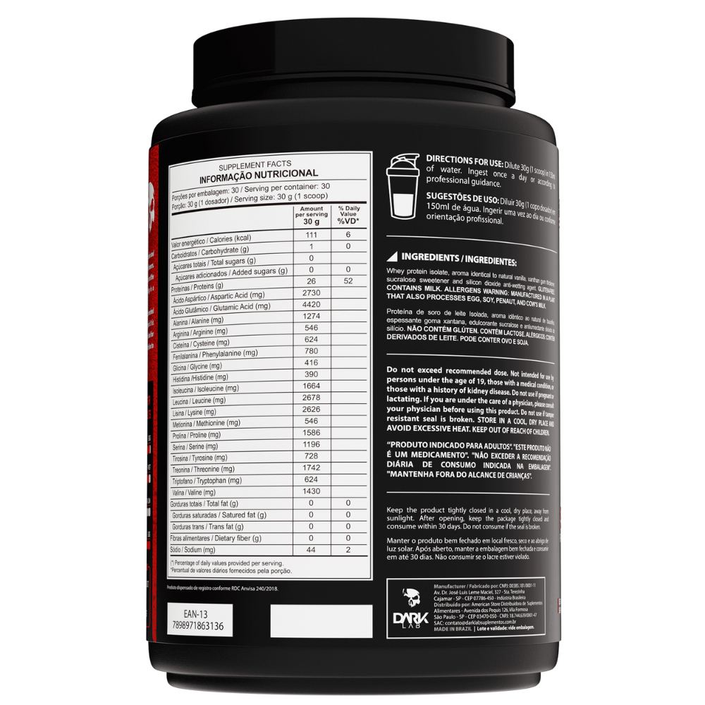Iso Whey Zero Low Carb Dark Lab