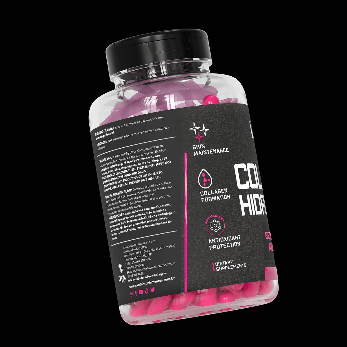Colágeno Hidrolisado 120 Cápsulas - Dark Lab