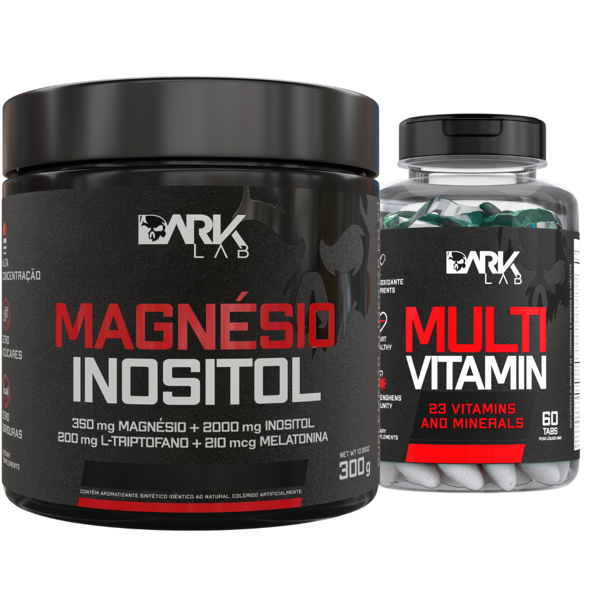 Kit Magnésio Inositol + Multivitamin Dark Lab