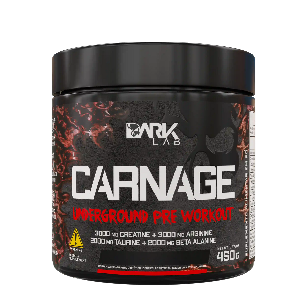 Carnage Underground Pre Workout 450g Dark Lab