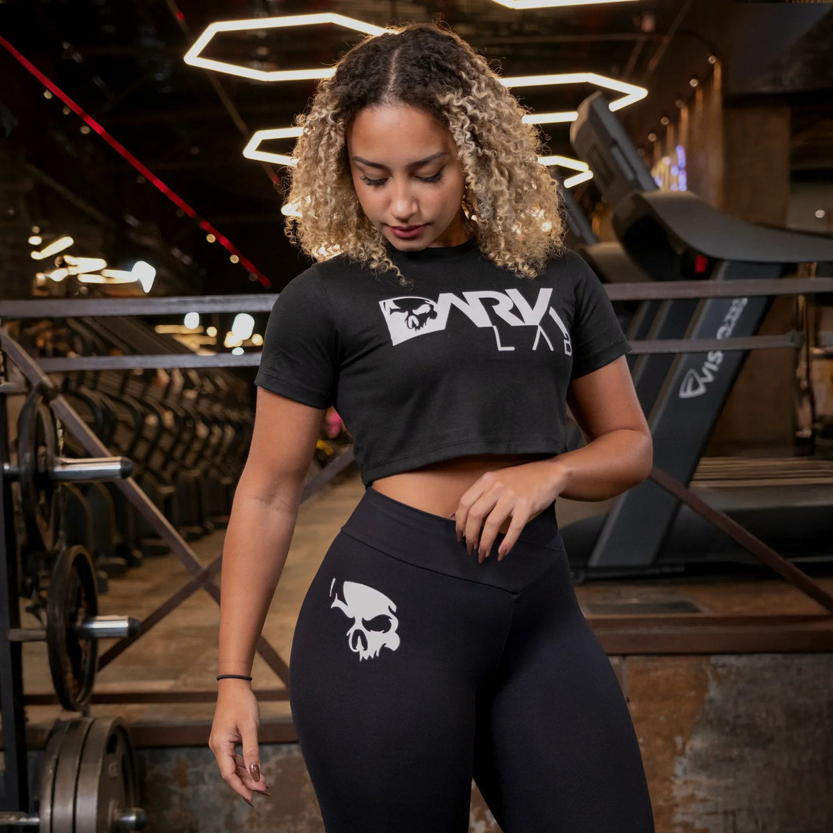 Cropped Fitness - Dark Lab