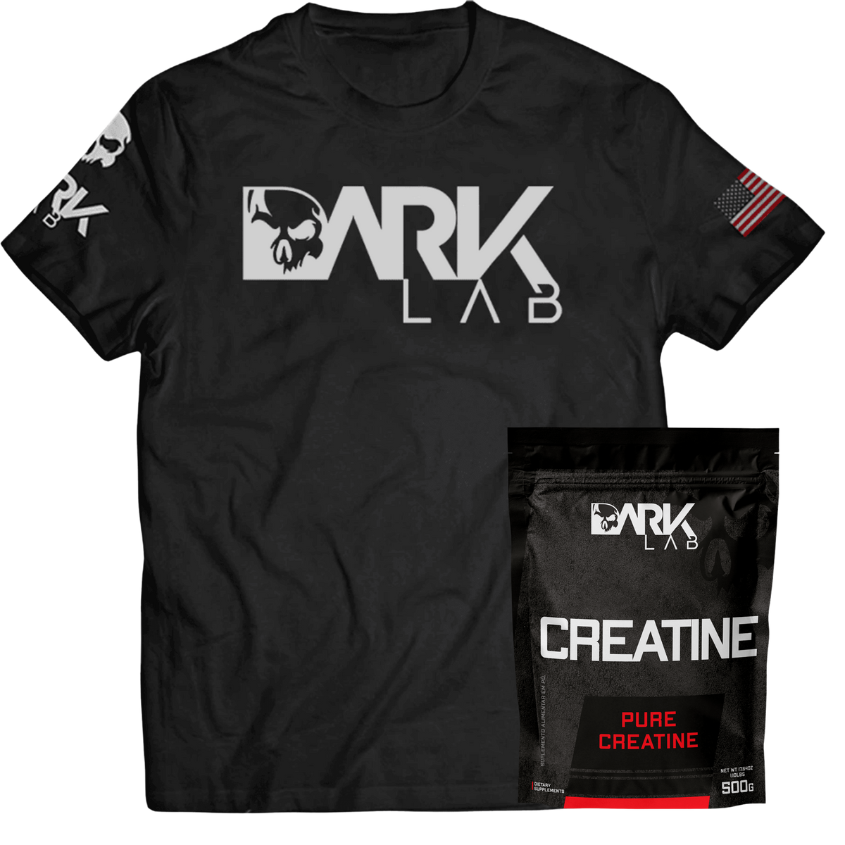 Kit Creatina Pura + Camiseta Dry-fit 2.0 - Dark Lab