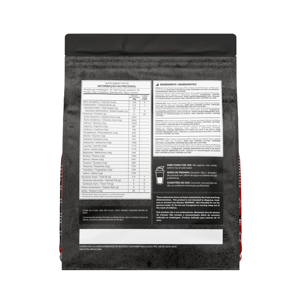 100% Whey Protein Refil 900g