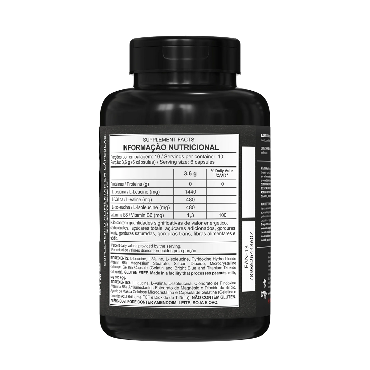 BCAA 3:1:1 60 Cápsulas - Dark Lab