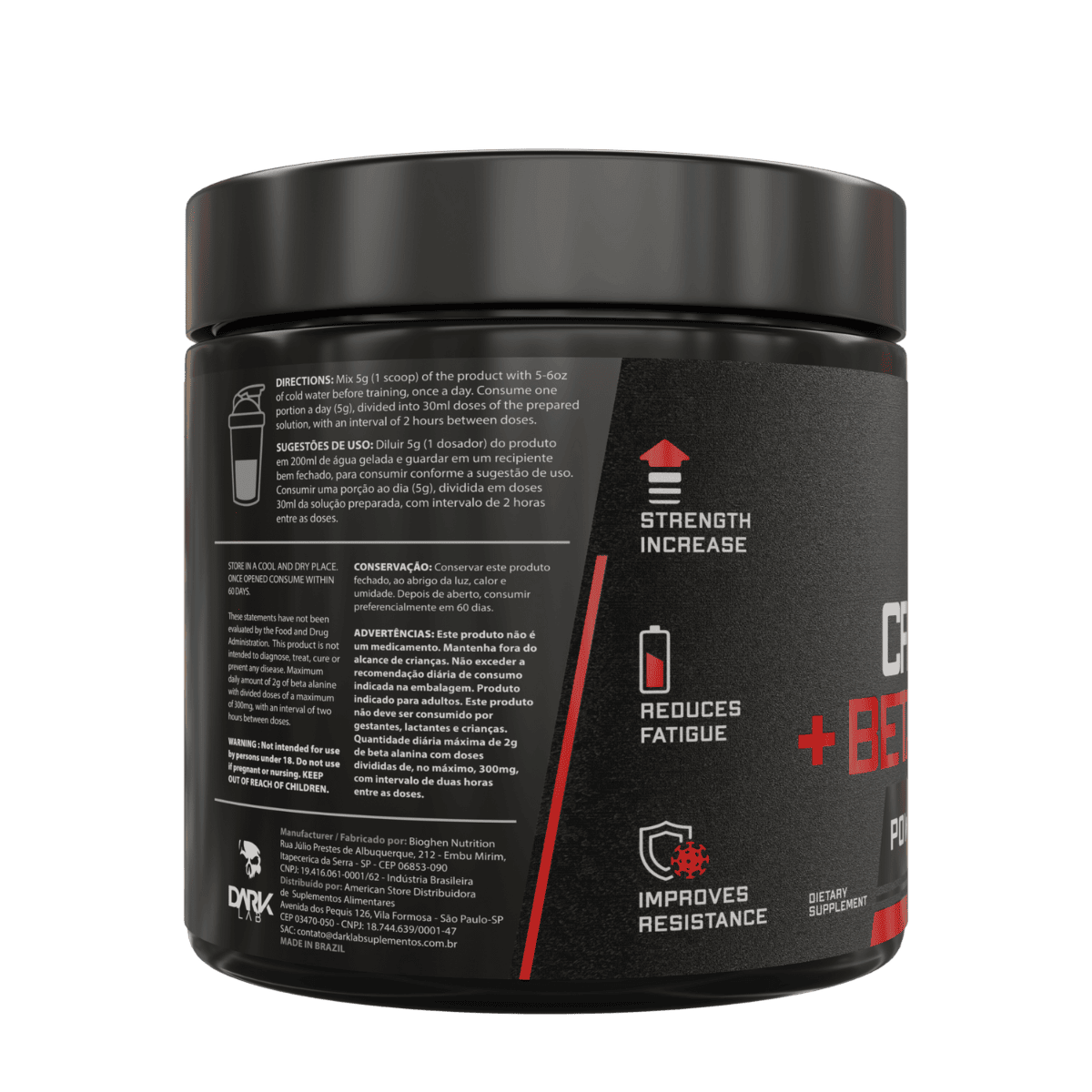 Creatina e Beta Alanina 300g | Dark lab