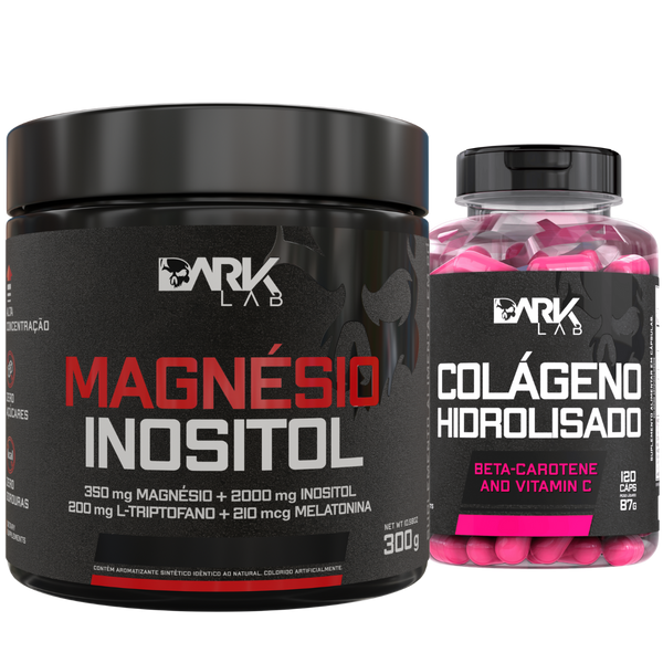 Kit Magnésio Inositol + Colágeno Dark Lab