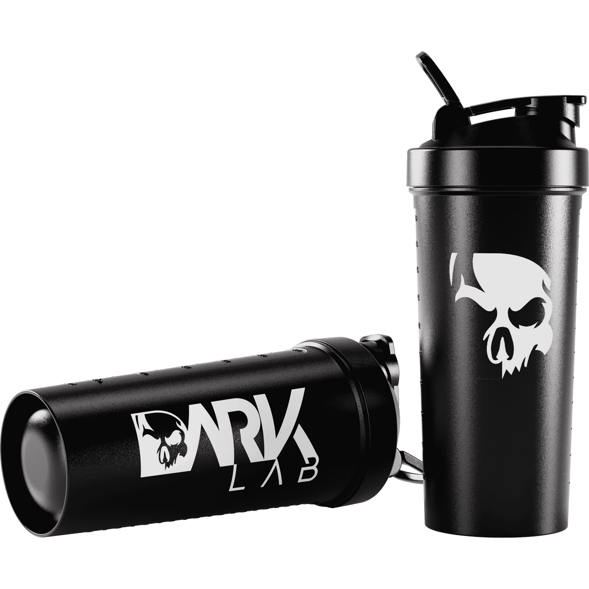 Coqueteleira Shaker Caveira Preta 700ml com Rede - Dark Lab