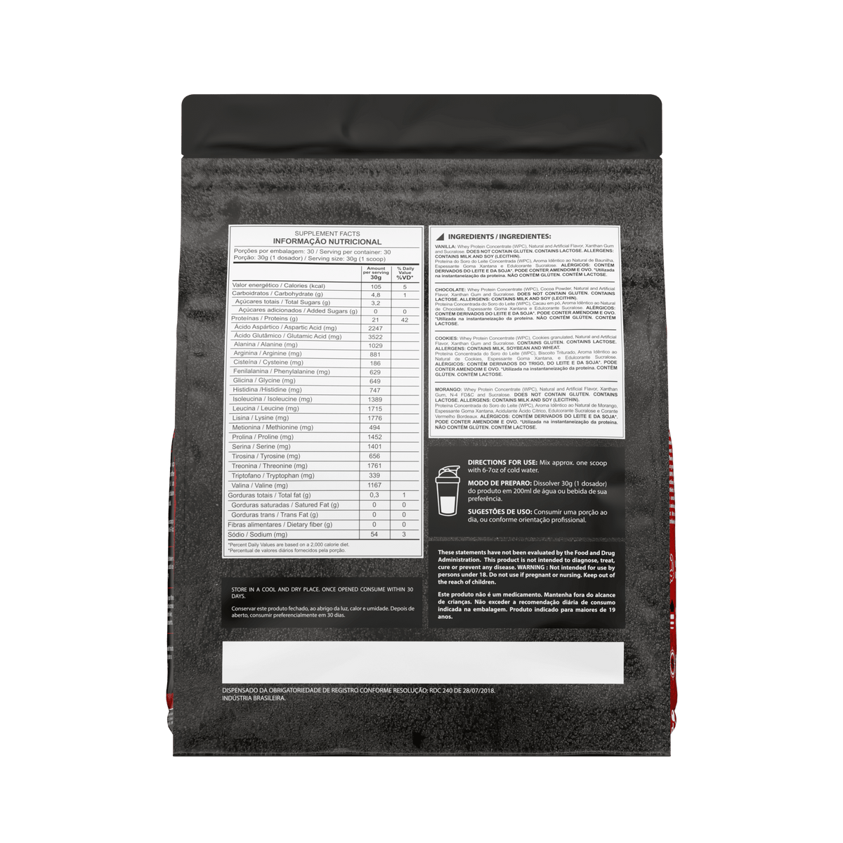 Kit 2x 100% Whey Protein Refil 900g - Dark Lab